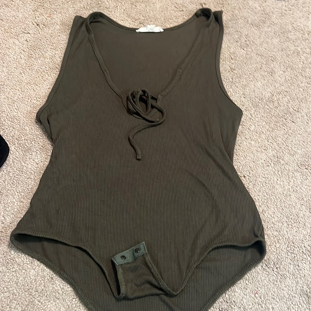 Green body suit